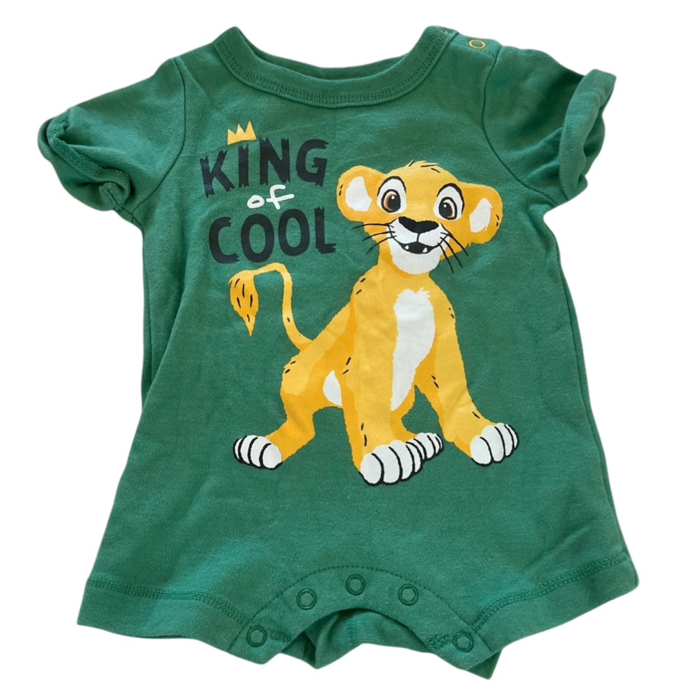 Disney Baby Simba Lion King Short Sleeve Set Infant Size 12M Pajamas Cotton - Picture 2 of 5